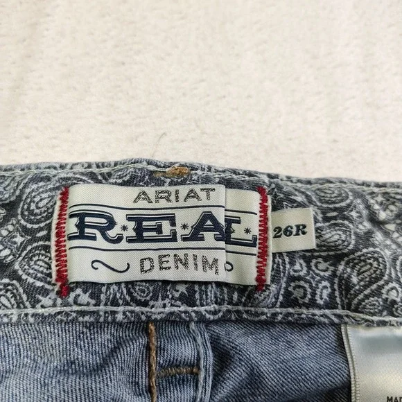 Ariat REAL Jeans Women 26R Mid Rise Stretch Whipstitch Boot Cut Western 10014022 - Picture 13 of 16